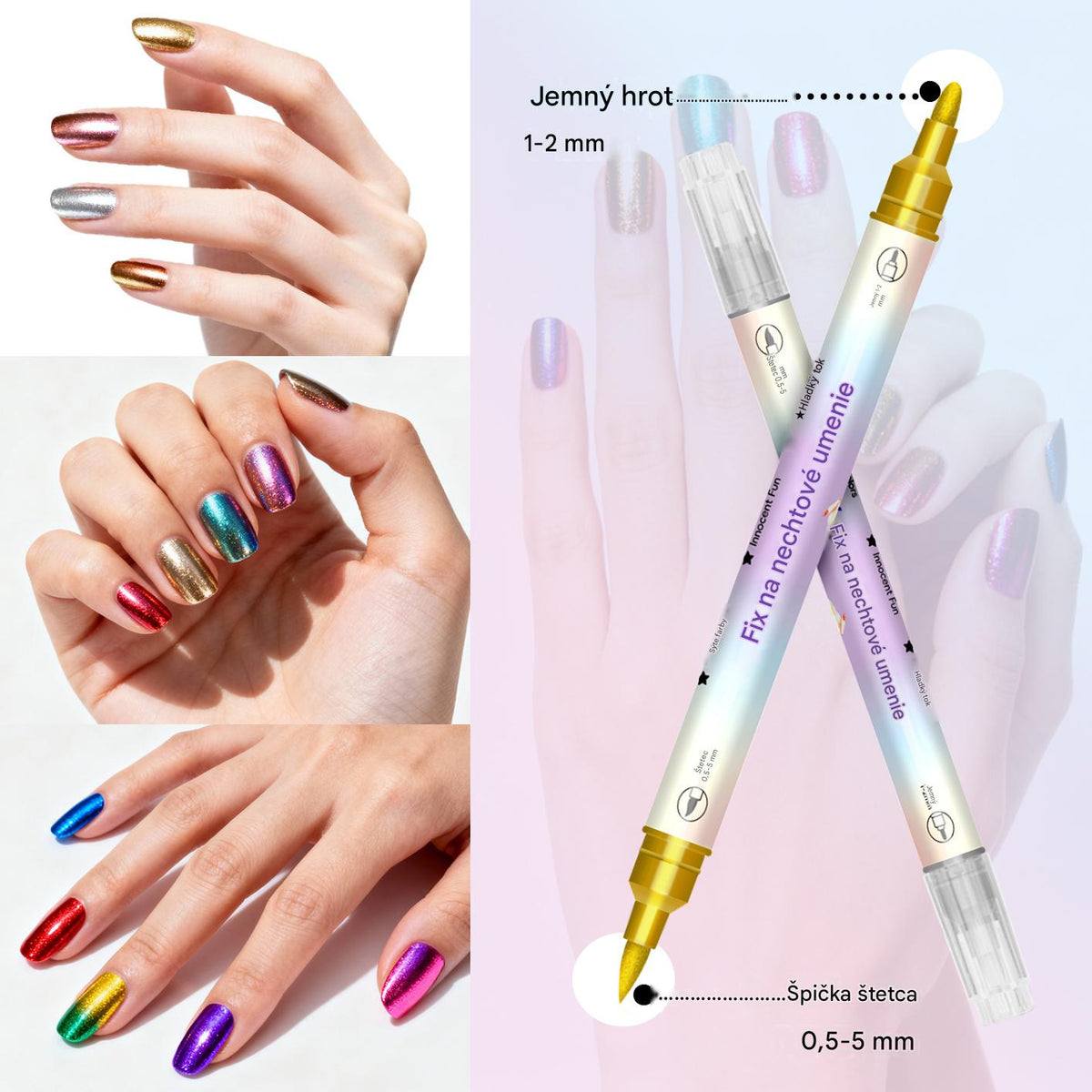 🥳Super výpredaj 2026🥳💞 Predaje prekročili 50 000 kusov! ✨🎨12-farebné ceruzky na nechty💅🖌️