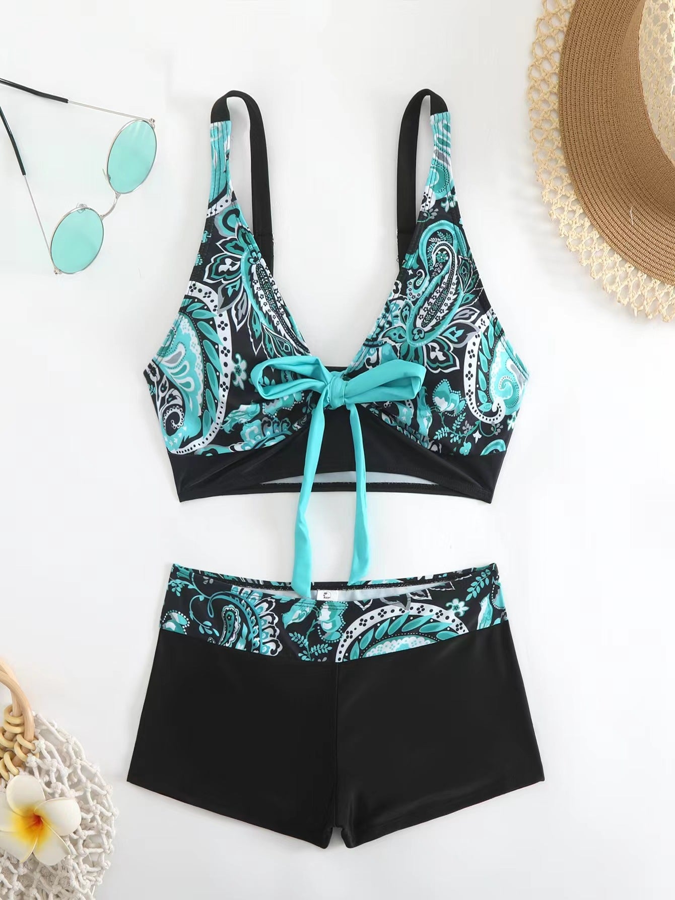 🏊👙 Costum de baie elegant, mărime mare, cu imprimeu