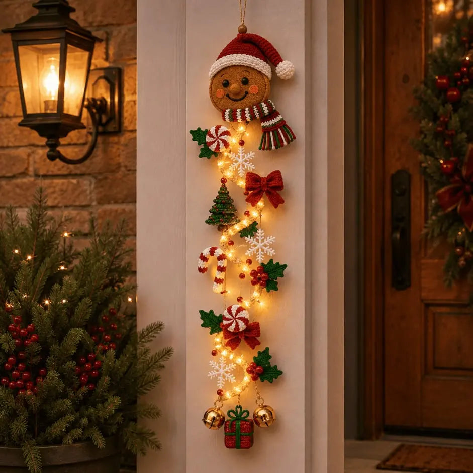 🎄🎃Posledný deň! 🎅Užite si 50% zľavu na svietiace vianočné ozdoby na dvere!