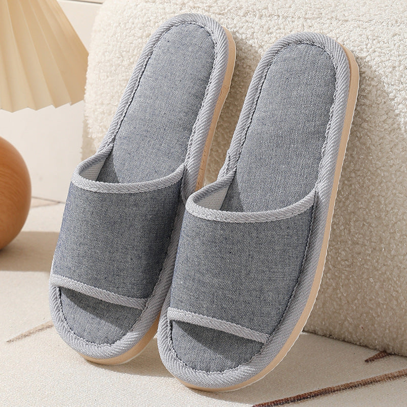💟✨【2 páry】【37-40】Nové vyšívané domáce papuče z bavlny a ľanu