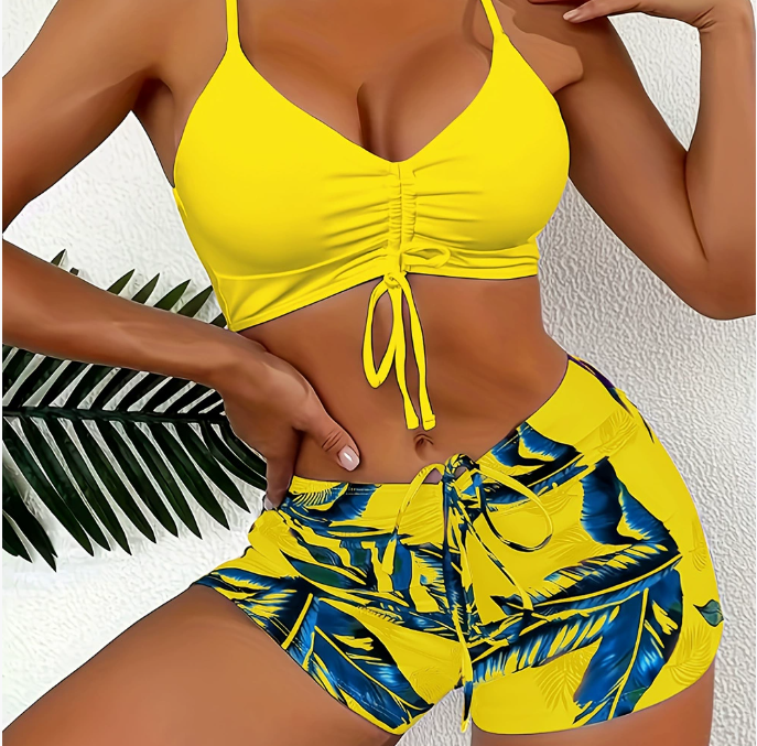 【50% OFF】 Elegantné plavky s potlačou pre väčšie veľkosti🏊👙🌴