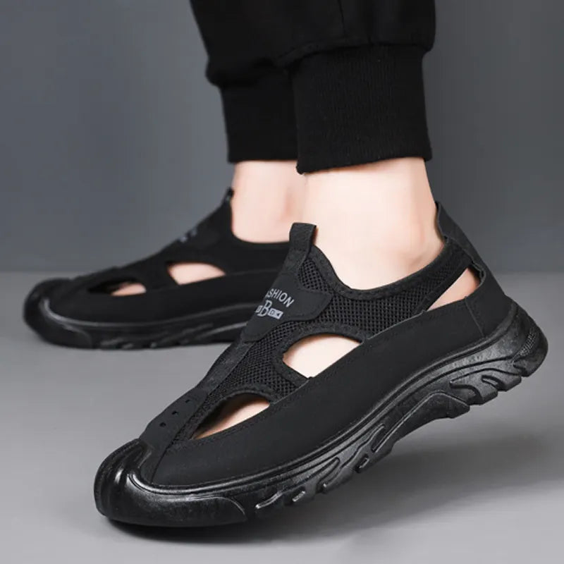 💥【Tallas 39-44】Sandalias caladas para hombre, transpirables y antideslizantes, pago contra entrega
