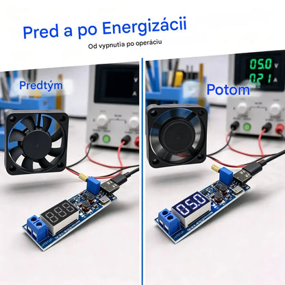 🔌【Rozhranie Micro USB + rozhranie Type-C】💻 Nastaviteľný napájací modul USB – 5V viacvýstupný regulátor napätia (3,3 – 24 V) | Stolný napájací zdroj pre všetky zariadenia 🔋