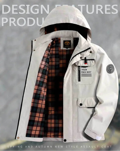 🔥【M-4XL】 jeseň a zima 2026 nová outdoorová horolezecká bunda odolná voči vetru a vode-K