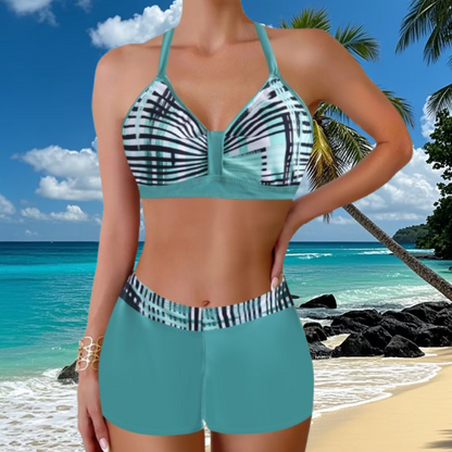 🏖️👙🌴 Súprava plaviek s potlačou, ideálna na dovolenku na pláži – rýchloschnúca, pohodlná a priedušná ✨