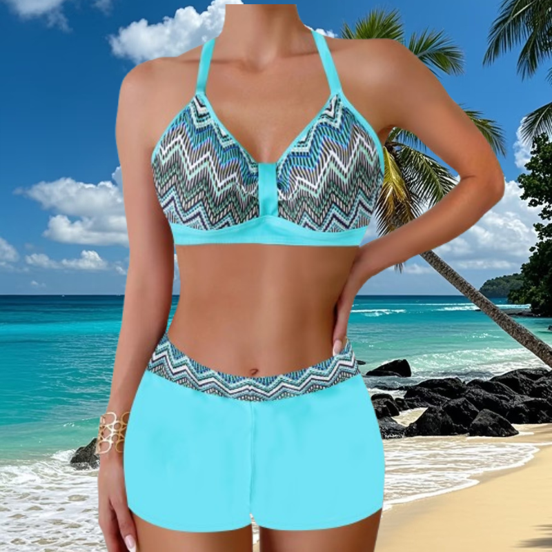 🏖️👙🌴 Súprava plaviek s potlačou, ideálna na dovolenku na pláži – rýchloschnúca, pohodlná a priedušná ✨