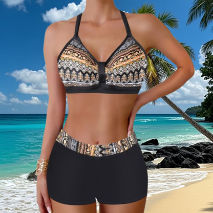 🏖️👙🌴 Súprava plaviek s potlačou, ideálna na dovolenku na pláži – rýchloschnúca, pohodlná a priedušná ✨