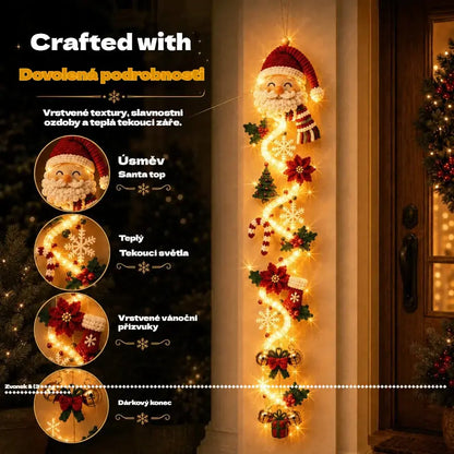 🎄🎃Posledný deň! 🎅Užite si 50% zľavu na svietiace vianočné ozdoby na dvere!