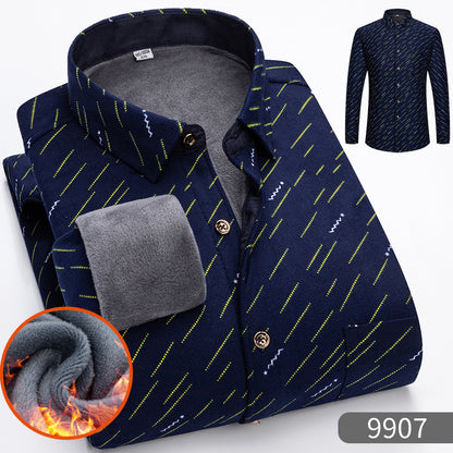 🔥【Zľava 50 %】1 kus za 119 €👔【L-5XL】Teplá košeľa s dlhým rukávom