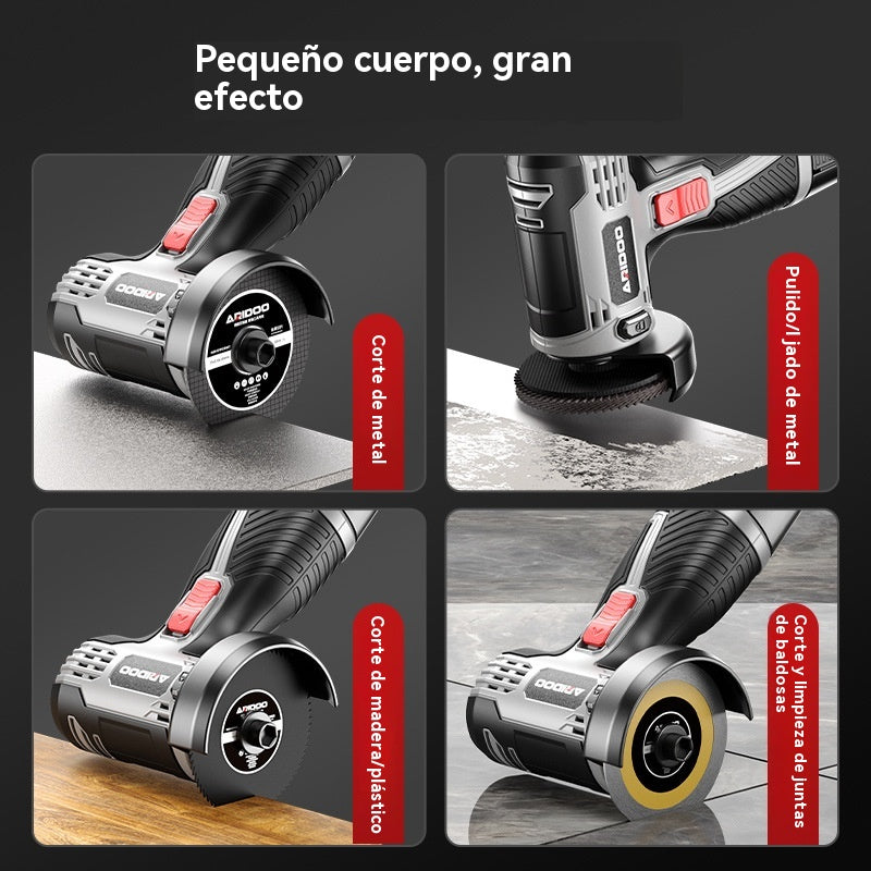 🔥【Oferta por tiempo limitado】🧰Mini amoladora angular de 12 V con disco de corte