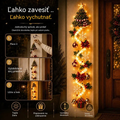 🎄🎃Posledný deň! 🎅Užite si 50% zľavu na svietiace vianočné ozdoby na dvere!