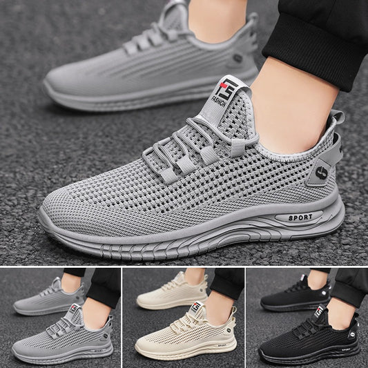 🔥50%OFF👟【39-44】Kényelmes és légáteresztő hálós, csúszásmentes, divatos alkalmi férfi cipő