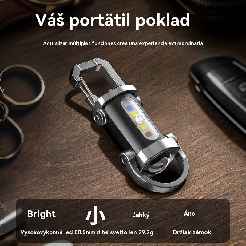 🔥Skvelý výpredaj🔥Super jasné vodeodolné mini svietidlo na kľúče so svietivosťou 1200 lm