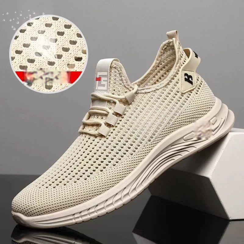 🔥50%OFF👟【39-44】Kényelmes és légáteresztő hálós, csúszásmentes, divatos alkalmi férfi cipő