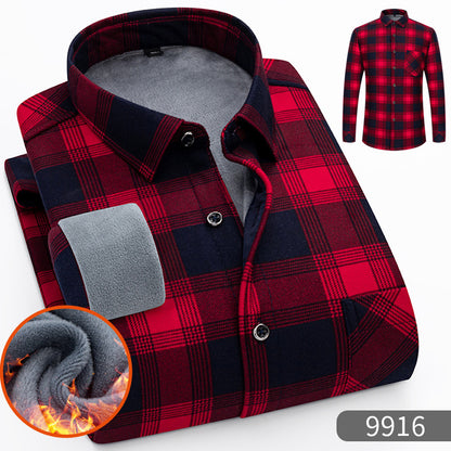 🔥【Zľava 50 %】1 kus za 119 €👔【L-5XL】Teplá košeľa s dlhým rukávom
