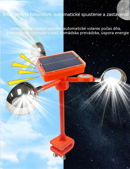 🐦🦉【Novinka】Kompletne vylepšený solárny/veterný nastaviteľný sonický odpudzovač vtákov