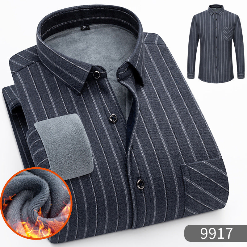 🔥【Zľava 50 %】1 kus za 119 €👔【L-5XL】Teplá košeľa s dlhým rukávom
