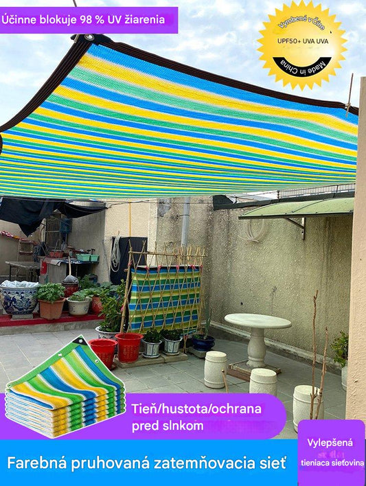 ☀️🔥Dúhovo pruhovaná markíza【2*3M】
