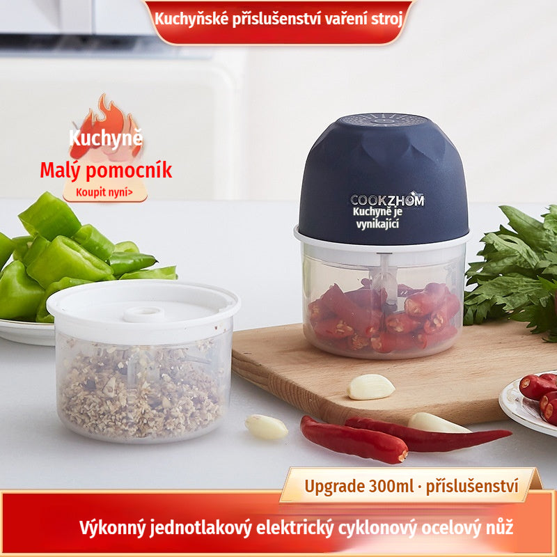 Bezdrôtový vysokoúčinný elektrický mini sekáčik na potraviny