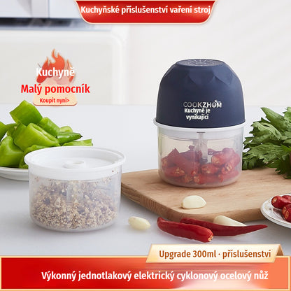 Bezdrôtový vysokoúčinný elektrický mini sekáčik na potraviny
