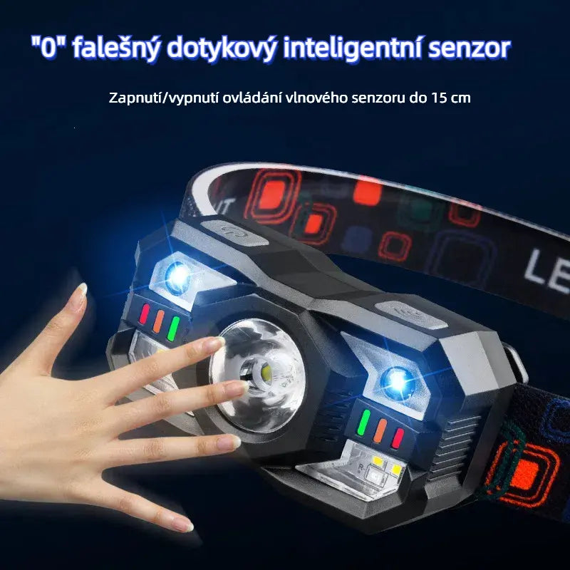 💡🌟【Korlátozott ideig érvényes ajánlat-50%】🔥🔥Chytré senzorové svietidlo s čelenkou, extra dlhá výdrž batérie, vonkajšie nočné rybárčenie, čelenka