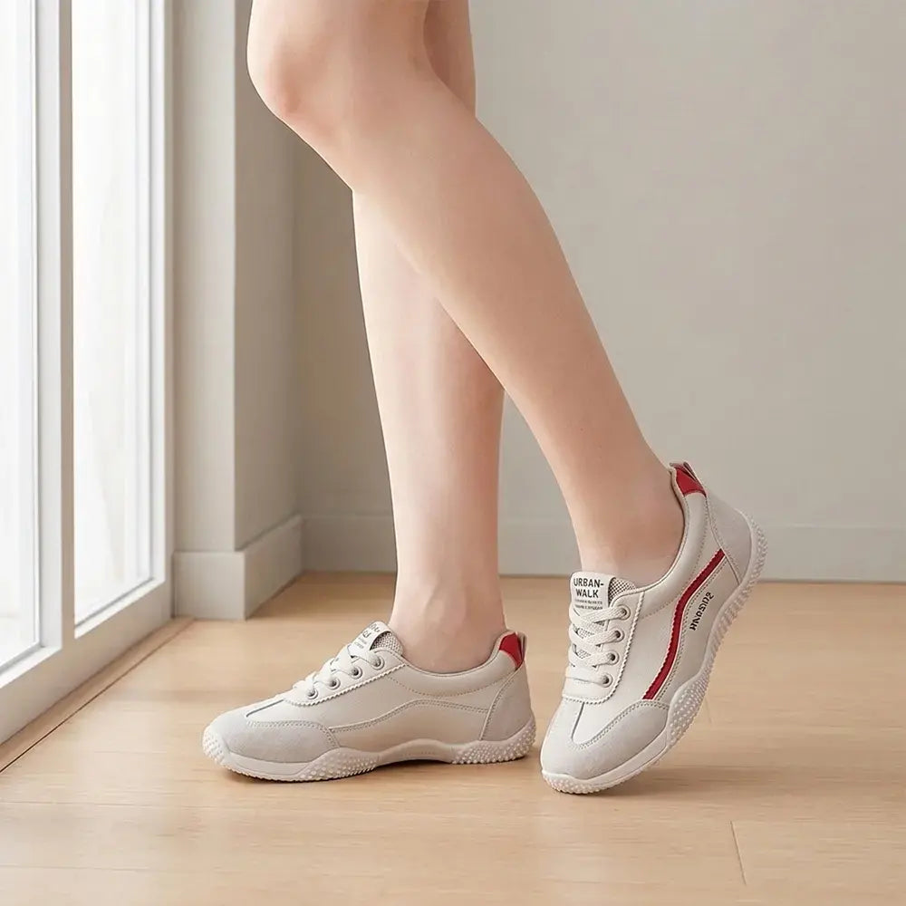 【Veľkosti 35-40】👟Dámske tenisky v nemeckom štýle s okrúhlou špičkou – Ľahké a priedušné, ploché, všestranné na každodenné nosenie – Klasický biely dizajn