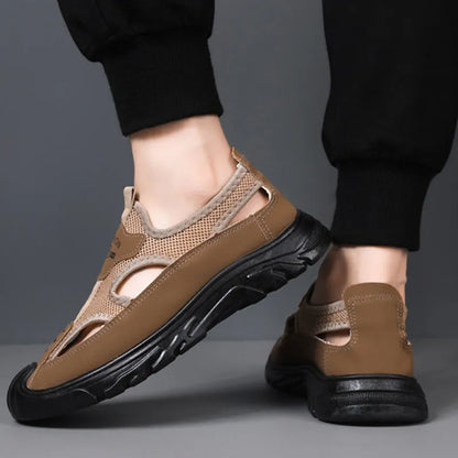 💥【Tallas 39-44】Sandalias caladas para hombre, transpirables y antideslizantes, pago contra entrega