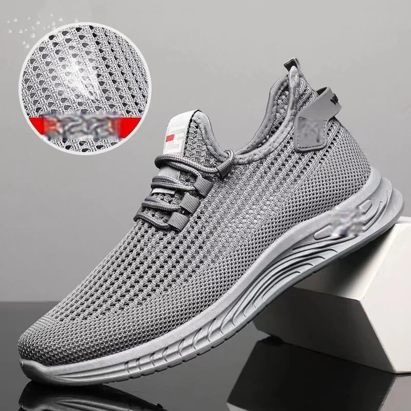 🔥50%OFF👟【39-44】Kényelmes és légáteresztő hálós, csúszásmentes, divatos alkalmi férfi cipő