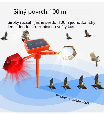🐦🦉【Novinka】Kompletne vylepšený solárny/veterný nastaviteľný sonický odpudzovač vtákov