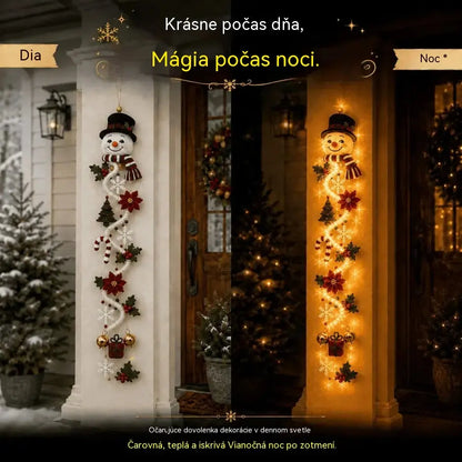 🎄🎃Posledný deň! 🎅Užite si 50% zľavu na svietiace vianočné ozdoby na dvere!