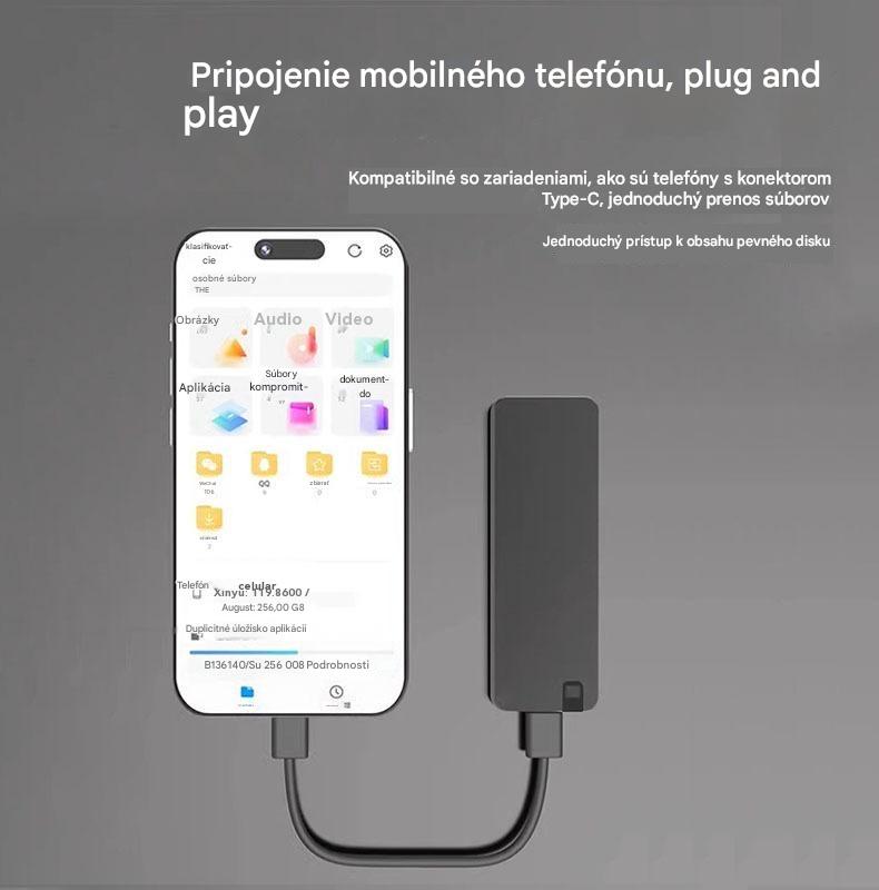 ⚡ Vysokorýchlostný multifunkčný pevný disk s rozhraním USB 3.0 | Rýchly prenos, široká kompatibilita, bezstarostné úložisko 💻📦