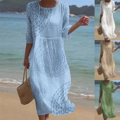 👗 ¡Último día con un 50 % de descuento 【XS-4XL】Elegante vestido casual de verano: transpirable, cómodo, versátil y favorecedor.