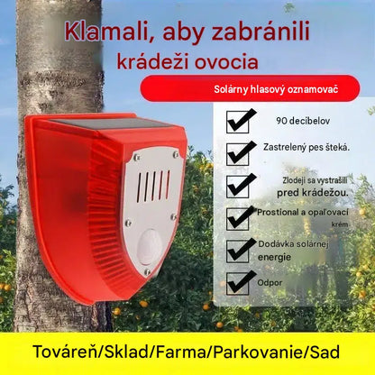 👏👏Svetlo solárneho bezpečnostného alarmu