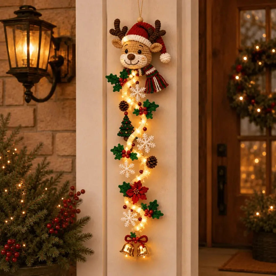 🎄🎃Posledný deň! 🎅Užite si 50% zľavu na svietiace vianočné ozdoby na dvere!