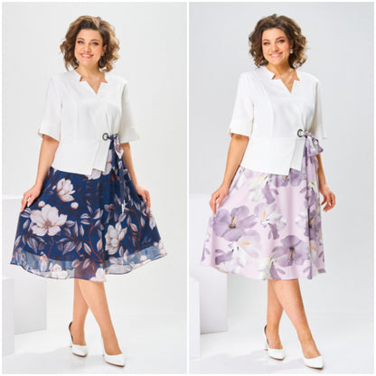 🌷【S-5XL】Výpredaj🌷Módne a elegantné šaty z kvalitnej bavlny a ľanu, jednoduché a ležérne