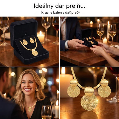 🔥 Kúp 1, získaj 1 zadarmo 💎 Moderná a elegantná sada náhrdelníka a náušníc ✨ Elegantná a klasická, ideálna na každodenné nosenie aj na párty 🌿