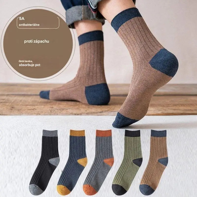 🧦🧦【10 párov】Pánske teplé dezodoračné ponožky absorbujúce pot