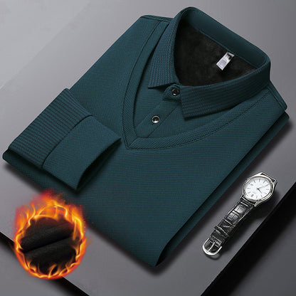【M-4XL】Dvojdielne polo tričko s imitáciou vzoru a patchworkovými pruhmi
