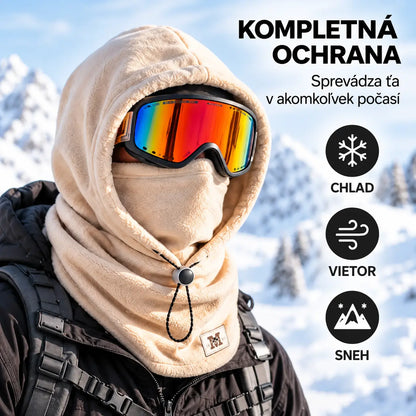 ☃ 3-v-1 fleecová kukla s kapucňou — teplá, vetruodolná a ideálna na outdoor, cyklistiku a zimu.