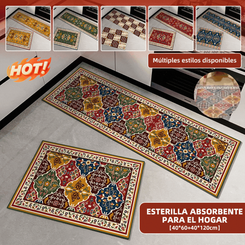 🔥【Kúp 1 a získaj 1 zadarmo】🏠💧Super savá podložka｜40×60+40×120 cm, protišmyková a rýchloschnúca do domácnosti