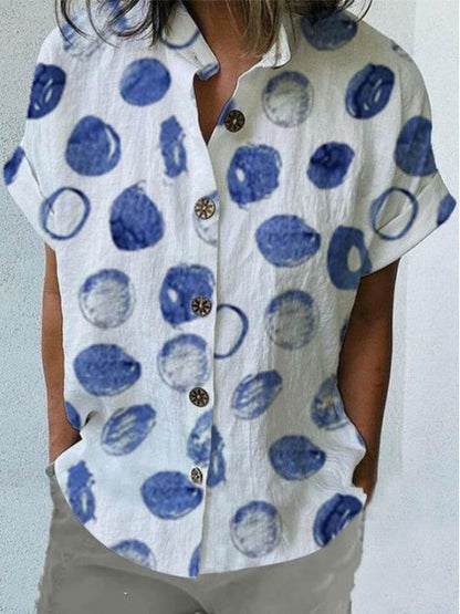 💖[S-5XL] 2023 Noua cămașă cu mânecă scurtă cu imprimeu liber 2023 New Loose Print