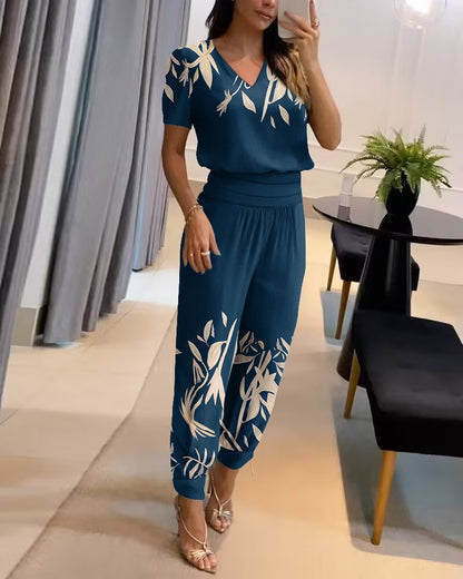 【Veľkosť S-3XL】[Top + Nohavice] Dámsky ležérny dvojdielny set✅ Platba na dobierku✅