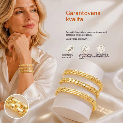 ✨ Zľava 50 %! 🔷 Geometrický retiazkový náramok: Jednoduchý, moderný a sofistikovaný. Ideálny na každodenné nosenie alebo ako ozdoba. Pohodlný a všestranný. 💫