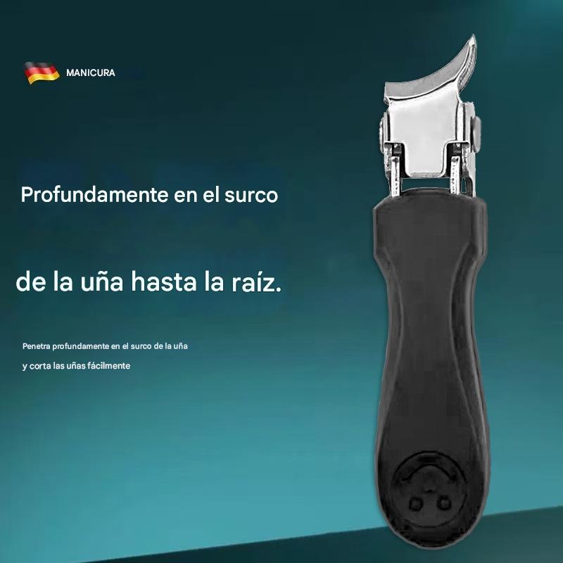 🔥Oferta 2026🔥 Cortaúñas antisalpicaduras con borde inclinado de 25° (juego de 3 piezas)