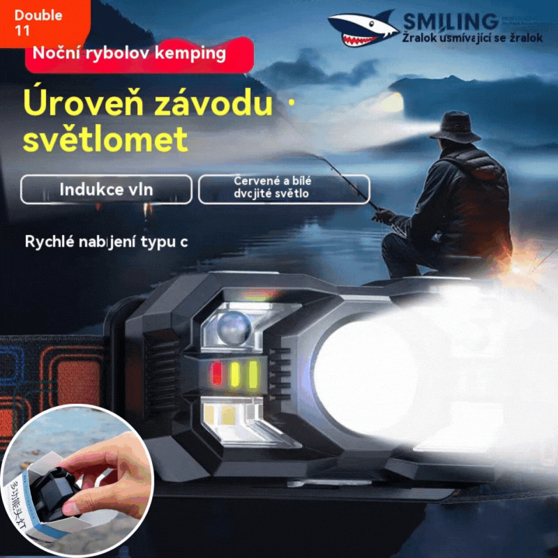 💡🌟【Korlátozott ideig érvényes ajánlat-50%】🔥🔥Chytré senzorové svietidlo s čelenkou, extra dlhá výdrž batérie, vonkajšie nočné rybárčenie, čelenka