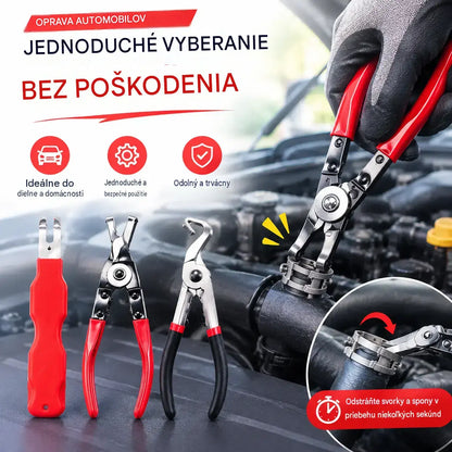【3-dielna sada】Multifunkčná sada klieští na opravu automobilov [kliešte na spony + páčidlo + kliešte na svorky batérie]