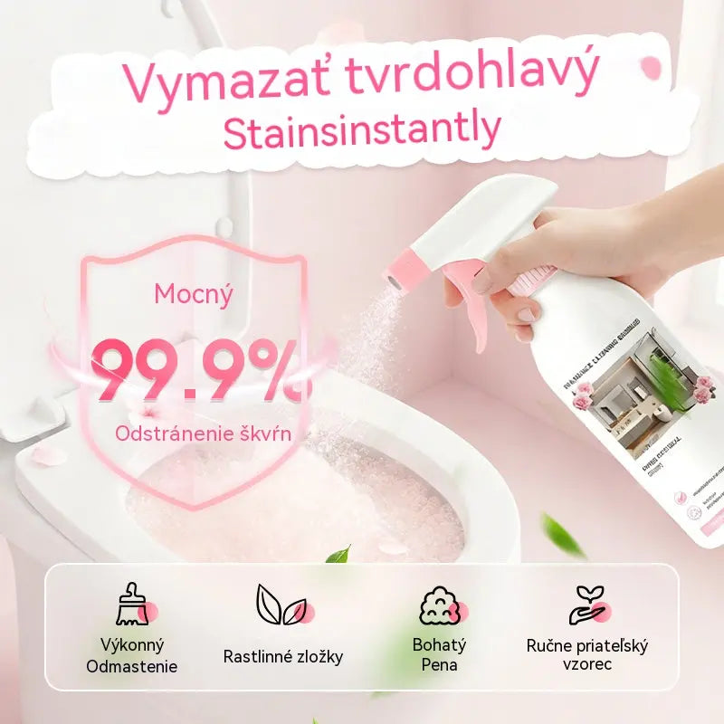 🚿✨ ZĽAVA 50 %! Viacúčelový čistiaci sprej do kúpeľne – Rýchlo rozpúšťa vodný kameň a mydlové usadeniny. 🧼💨