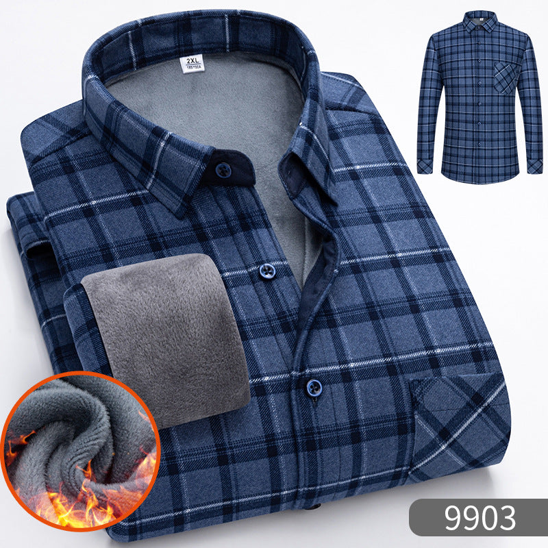 🔥【Zľava 50 %】1 kus za 119 €👔【L-5XL】Teplá košeľa s dlhým rukávom