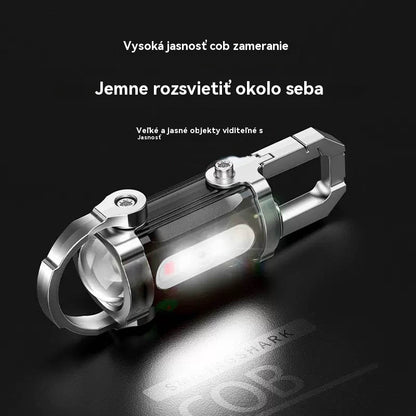 🔥Skvelý výpredaj🔥Super jasné vodeodolné mini svietidlo na kľúče so svietivosťou 1200 lm