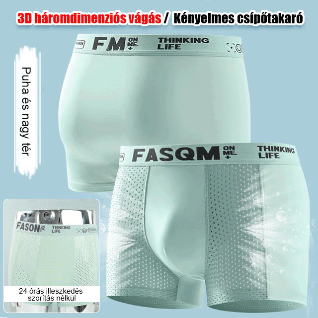 🔥✨【Especiales de verano🔥】【Paquete de 6】Calzoncillos bóxer de malla de seda de hielo transpirables de verano para hombre-
